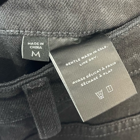 J BRAND JULES OVERALLS JEAN DUNGAREES BLACK BOYFRIEND STRAIGHT LEG RETRO DENIM M - Picture 10 of 16